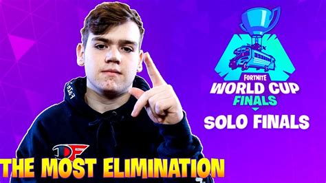 Mongraal The most elimination in Fortnite World Cup Finals - Solo Finals..!! - YouTube