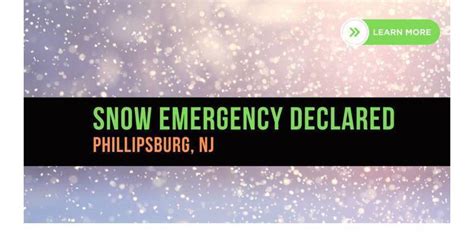 Snow Emergency Declared for Phillipsburg - January 16, Beginning at ...