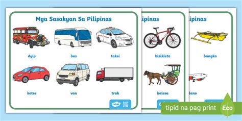 Mga Sasakyan Sa Pilipinas | Kinder | Twinkl - Twinkl