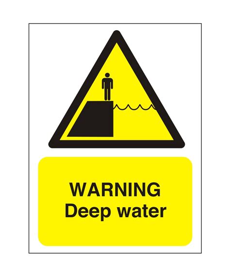 Warning Deep Water Sign | Adva