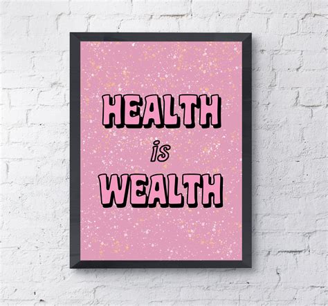 Health is Wealth Poster/ Print. Digital Download. Massage | Etsy