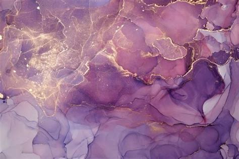 Purple Fluid Art Wallpaper, Purple Marble, Removable Wallpaper Marble ...