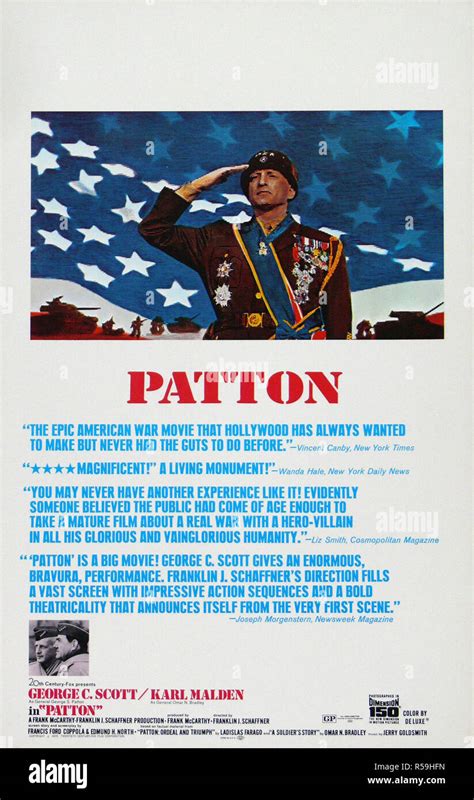 Patton - Original Movie Poster Stock Photo - Alamy