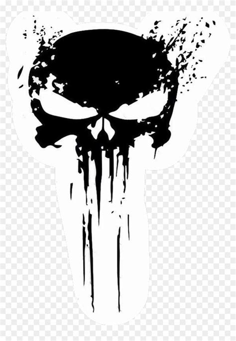 Punisher Sticker - Punisher Skull Logo Png, Transparent Png - 1024x1436 ...