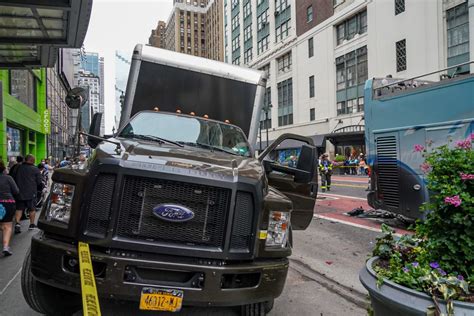 Violent crash involving Revel driver, UPS truck stuns Midtown shoppers on busy strip | amNewYork