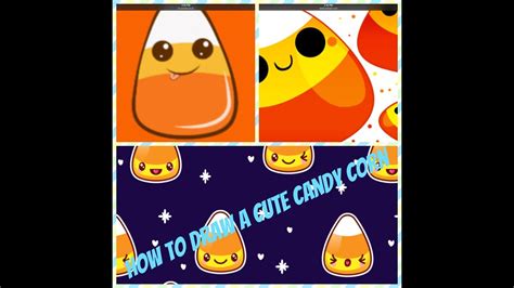 How to draw a Cute Candy Corn - YouTube