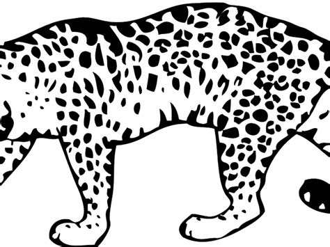 Leopard Outline Clipart