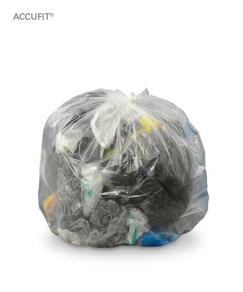 23 Gallon Clear Accufit Trash Can Liners | UniFirst