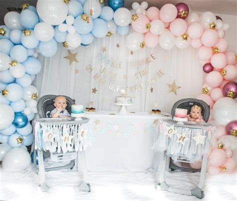 Twin babies first birthday party beauty baby and a budget – Artofit