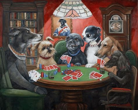 Dogs Playing Poker Prints Dogs Playing Cards Vintage Dog Art - Etsy