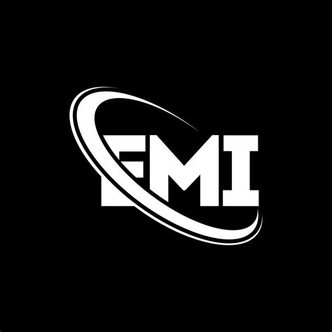 EMI logo. EMI letter. EMI letter logo design. Initials EMI logo linked with circle and uppercase ...