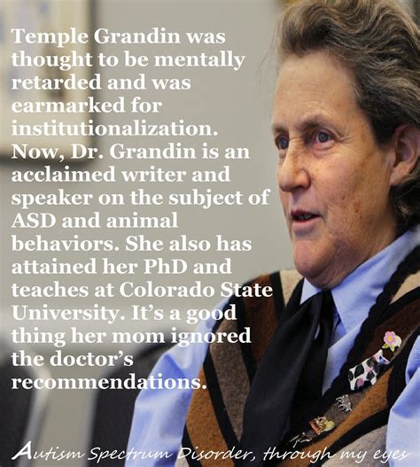 Dr Temple Grandin | Autism awareness month, Autism, Autism quotes