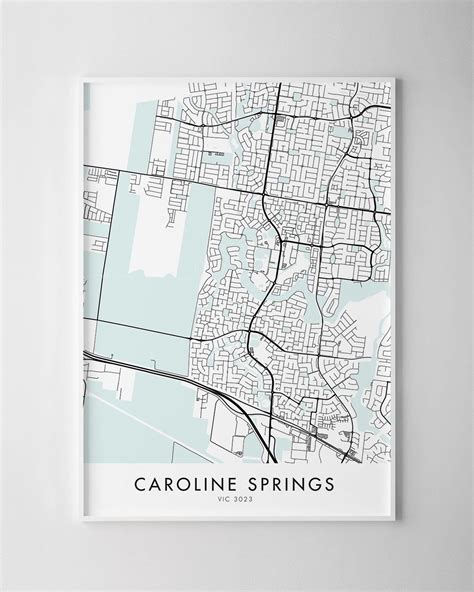 Melbourne – Caroline Springs Map Print - Chelsea Chelsea