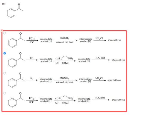 Solved Outline a synthesis of phenylethyne from each of the | Chegg.com