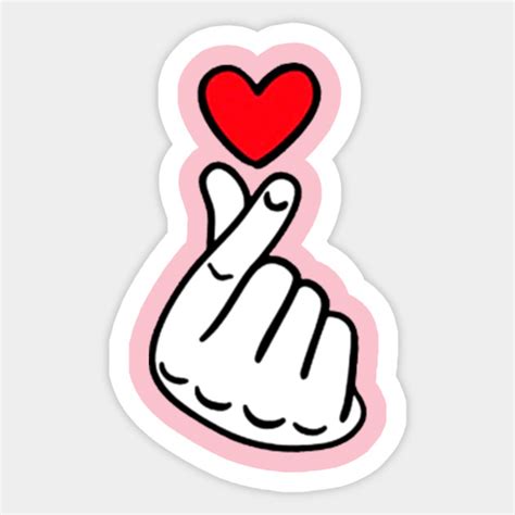 Korean Love Symbol - Love Symbols Love Heart - Sticker | TeePublic