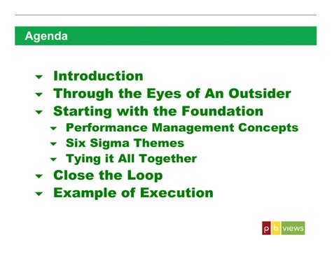 Closing the Loop in the Six Sigma Cycle Using Performance Management ...