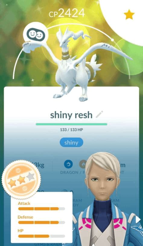 on my first raid I got a shiny reshiram! : r/pokemongo