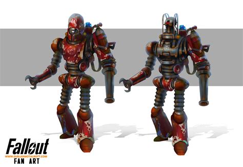 FALLOUT robot design - by Guillermo Talbott (With images) | Fallout fan art, Fallout art