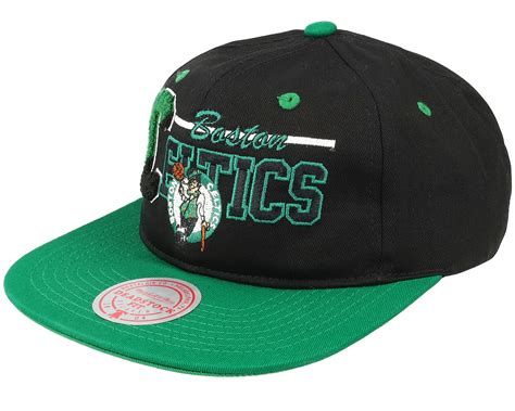 Boston Celtics Varsity Letter Black Snapback - Mitchell & Ness Cap ...