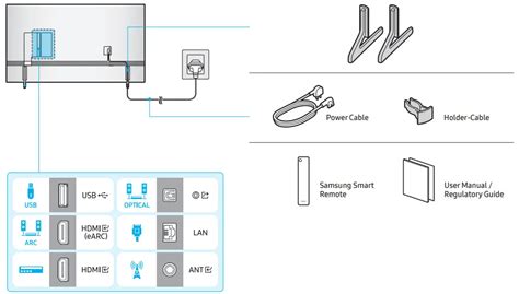 SAMSUNG Q60C 55 Inch QLED 4K Smart TV Installation Guide