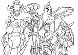 Pokemon All Character Coloring Pages sketch template