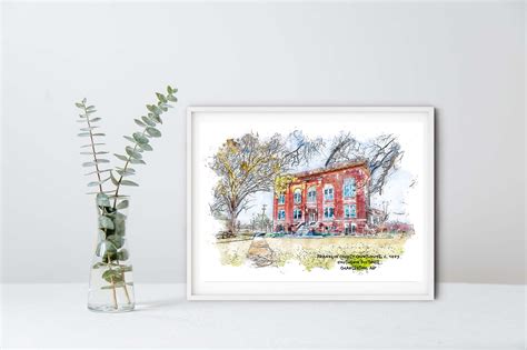 Franklin County Courthouse, Charleston, Arkansas Art Print — She Studios