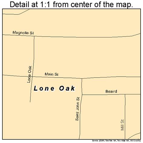 Lone Oak Texas Street Map 4843636