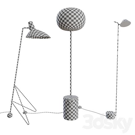 Floor Lamps Set 02 3DModel - 3DSKY Decor Helper