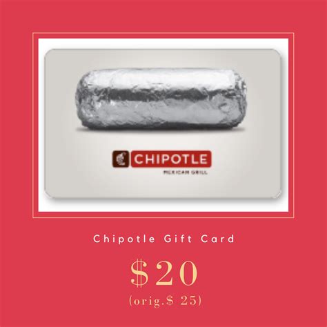 Printable Chipotle Gift Card