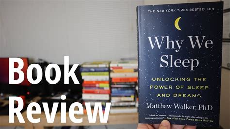 Why We Sleep - Book Review - YouTube