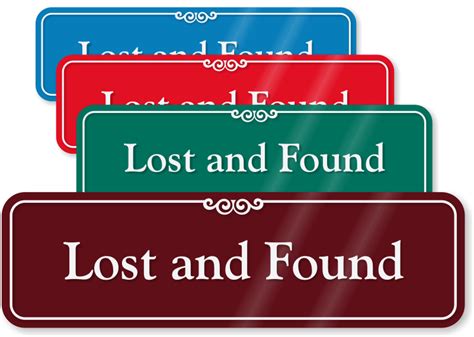 Lost and Found Signs for Doors & Walls | Property Recovery Signs