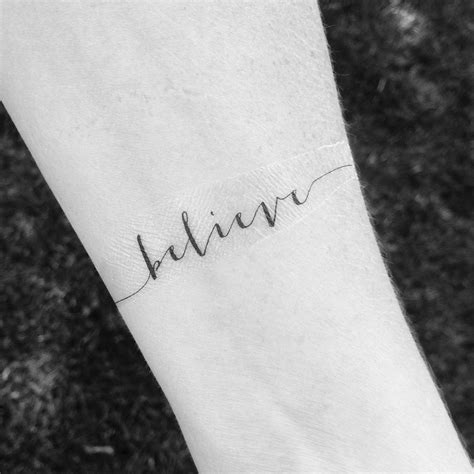 Believe Tattoo Arm Tattoo Temporary Tattoo Fake Tattoo | Etsy