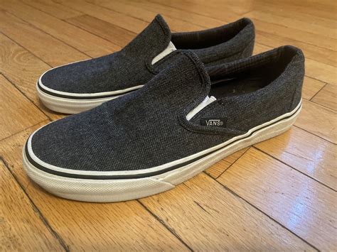 Vans Slip On Unisex Sneakers Charcoal Grey 721454 Can… - Gem