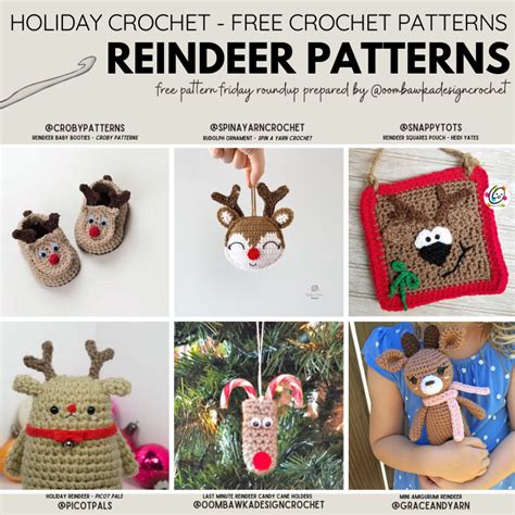 Free Crochet Reindeer Patterns for the Holidays