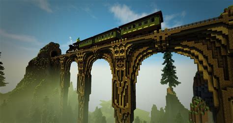 Train Bridge timelapse Minecraft Map