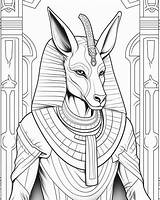 Egyptian Mythology  Anubis God Of The Afterlife Coloring Pages sketch template