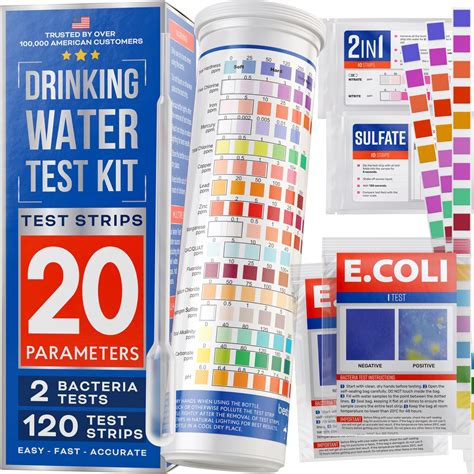 Buy 2023 All-New 20 in 1 Drinking Water Testing Kit 120 Strips - Home Tap and Well Water Test ...