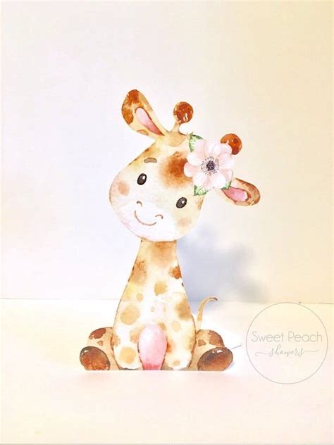 Baby Elephant Nursery, Baby Shower Giraffe, Baby Nursery Decor, Animal ...