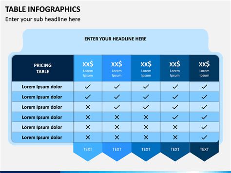 Table Infographics for PowerPoint and Google Slides - PPT Slides