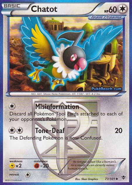 Chatot -- Plasma Blast Pokemon Card Review | PrimetimePokemon's Blog