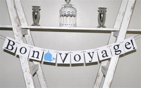 Bon Voyage Banner Party Decor