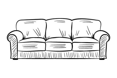 Sofa (sketch Drawing Style) SVG Cut file by Creative Fabrica Crafts · Creative Fabrica