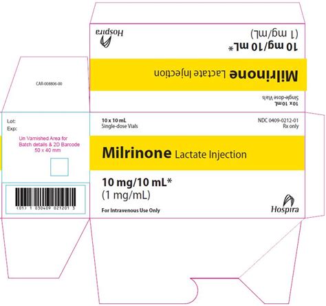 Milrinone Injection - FDA prescribing information, side effects and uses