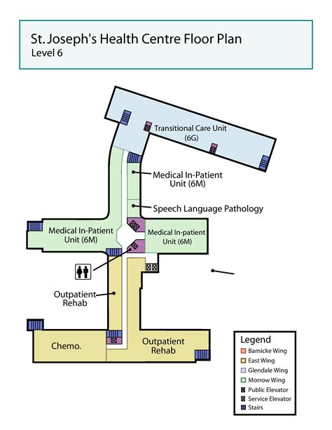 St. Joseph's Health centre Toronto level 6 map - Map of St. Joseph's ...