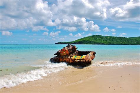 Flamenco beach in Culebra, Puerto Rico