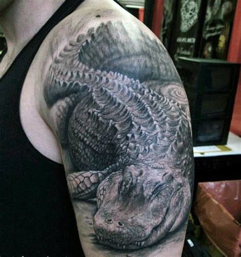 60 Alligator Tattoo Designs For Men - Cool Crocodiles