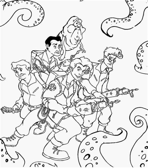 Ghostbusters Coloring Page - Coloring Home