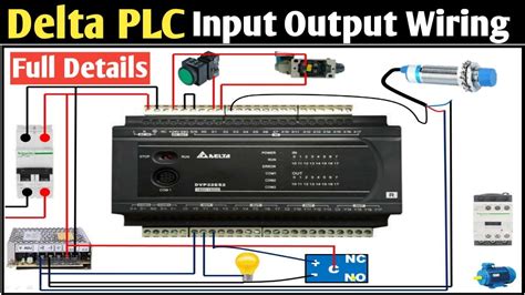 PLC Input Output Wiring! PLC Wiring With Source and Sink Mode!Delta Plc Wiring! @SNTECHNICAL ...