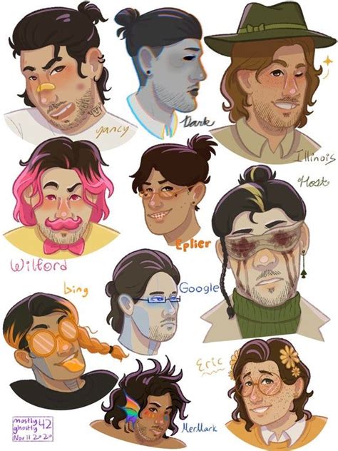 Egos with Mark’s current long hair : Markiplier | Markiplier fan art ...