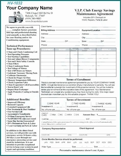 Hvac Installation Contract Forms - Form : Resume Examples #N8VZO742we